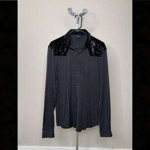 Medium button down viscose shirt